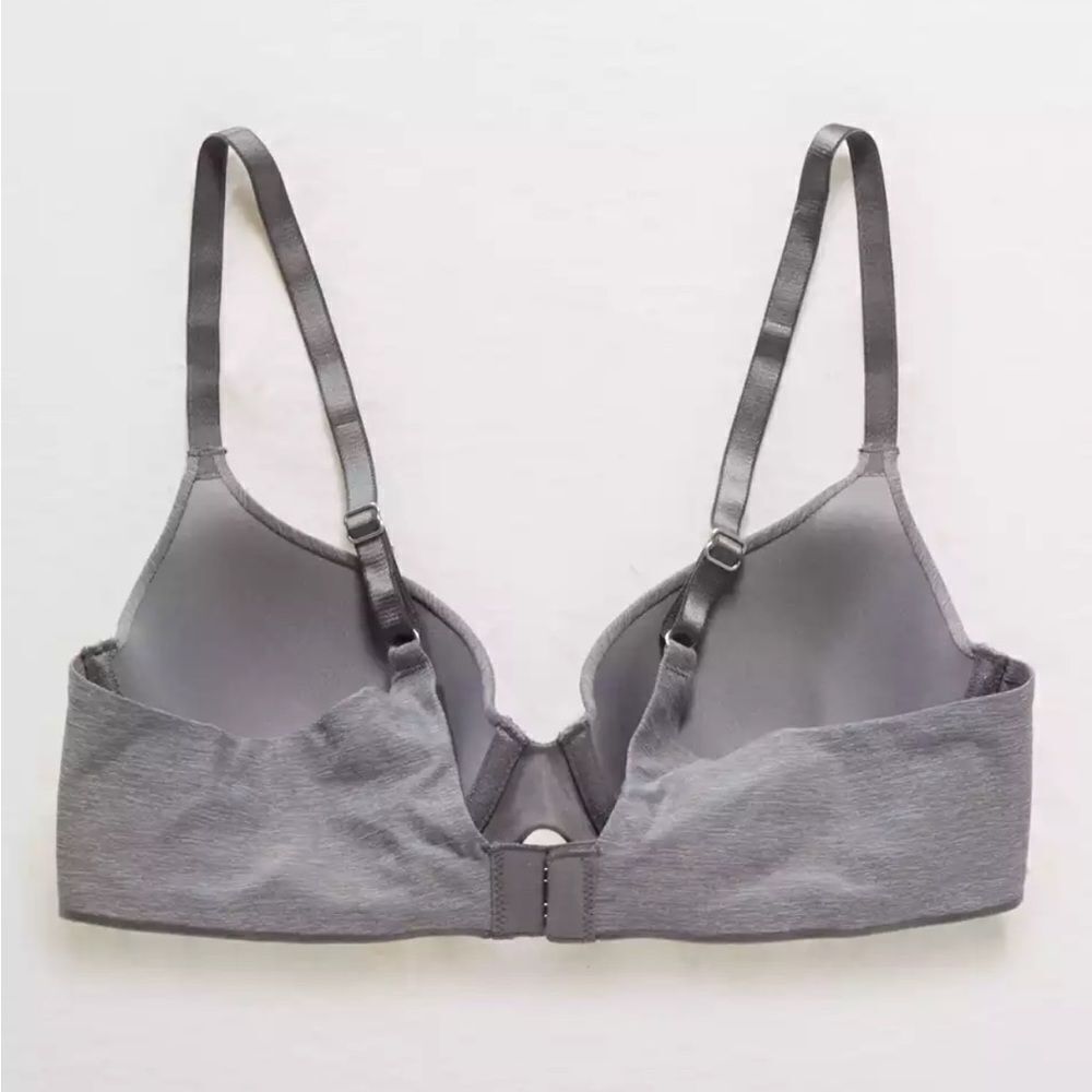 NWT American Eagle Aerie Gray Full Coverage Bra Size 34H - Picture 2 of 3